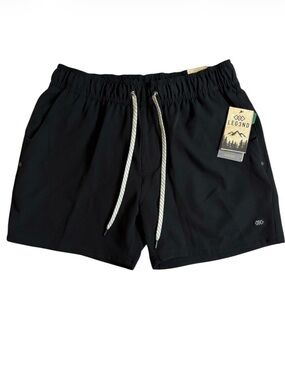 LEG3ND Black Athletic Drawstring Shorts Men’s Size M